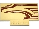Part No: 15625pb008L  Name: Slope, Curved 5 x 8 x 2/3 with 4 Studs with SW Wookiee Gunship Front Pattern Model Left Side (Sticker) - Set 75084