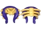 Lot ID: 407166714  Part No: 19044pb01  Name: Minifigure, Headgear Helmet Ninjago Snake Skull and Spine with Dark Purple Snake Pattern