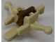 Part No: 20105c02  Name: Minifigure, Weapon Crossbow with Mini Blaster / Shooter with Reddish Brown Trigger (20105 / 15392)