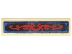 Part No: 2431pb0448 Name: Tile 1 x 4 with Silver Mirror with Red Scrollwork and Blue Border Pattern (Sticker) - Set 10235 Part No: 2431pb0448 Name: Tile 1 x 4 with Silver Mirror with Red Scrollwork and Blue Border Pattern (Sticker) - Set 10235
