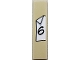 Part No: 2431pb0776 Name: Tile 1 x 4 with Black Number 6 on White Paper Background with Folded Corner Pattern (Sticker) - Set 910016 Part No: 2431pb0776 Name: Tile 1 x 4 with Black Number 6 on White Paper Background with Folded Corner Pattern (Sticker) - Set 910016