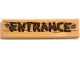 Part No: 2431pb0911  Name: Tile 1 x 4 with Reddish Brown 'ENTRANCE', Nails and Wood Grain Pattern (Sticker) - Set 40710