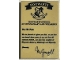 Lot ID: 190183032  Part No: 26603pb048  Name: Tile 2 x 3 with 'HOGWARTS' Acceptance Pattern