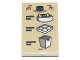Lot ID: 366206959  Part No: 26603pb127  Name: Tile 2 x 3 with Menu, Black Bowl with Lid, Bowl of Soup, Plate of Dim Sum Dumplings, Container of Ramen Pattern (Sticker) - Set 71741
