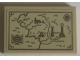 Part No: 26603pb356  Name: Tile 2 x 3 with Dark Tan Middle-Earth Map with Towers, Compass Rose and Fortress Pattern (Sticker) - Set 10316