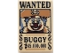 Part No: 26603pb529  Name: Tile 2 x 3 with Wanted Poster with Black 'WANTED' 'BUGGY' (Berry) '15.000.000' Pattern