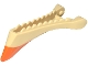 Part No: 2811pb01  Name: Skimwing Jaw Lower with Orange Fin Pattern