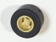 Part No: 30027bc01  Name: Wheel 8mm D. x 9mm for Slicks, Hole Notched for Wheels Holder Pin with Black Tire Smooth Small Wide Slick (30027b / 30028)