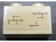 Part No: 3004pb241L  Name: Brick 1 x 2 with Bricks Pattern Model Left Side (Sticker) - Set 71043