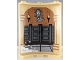 Part No: 30562pb064  Name: Cylinder Quarter 4 x 4 x 6 with Stall Doors, Torches and Girl Pattern on Inside (Sticker) - Set 71043