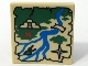Part No: 3068pb0161  Name: Tile 2 x 2 with Map River, Mayan/Aztec Ruins, and Red 'X' Pattern