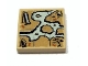 Lot ID: 341345388  Part No: 3068pb0407  Name: Tile 2 x 2 with Map Cave, Tree, House, Waterfall Pattern
