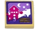 Lot ID: 288333539  Part No: 3068pb1002  Name: Tile 2 x 2 with House, Moon and Stars Scene Pattern (Sticker) - Set 41176