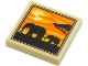 Lot ID: 405626569  Part No: 3068pb1644  Name: Tile 2 x 2 with 2 Elephants, Tree and Sunset Pattern