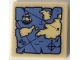 Part No: 3068pb1919  Name: Tile 2 x 2 with Map with Blue Water, Tan Land, Ship and Compass Rose Pattern (Sticker) - Set 70810