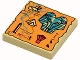 Part No: 3068px21  Name: Tile 2 x 2 with Map Orange and Hieroglyphs, 20 Pattern