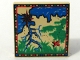 Part No: 3068px24  Name: Tile 2 x 2 with Map with Blue Water, Tan Land, Red Letter X, Compass Rose Pattern