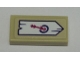 Part No: 3069pb0485  Name: Tile 1 x 2 with Archery Arrow in Target Sign on White Board Pattern (Sticker) - Set 41121