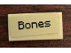 Part No: 3069pb0739  Name: Tile 1 x 2 with 'Bones' Pattern (Sticker) - Set 21144