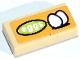 Part No: 3069pb1306 Name: Tile 1 x 2 with White 'eggs' in Lime Oval Pattern (Sticker) - Set 41747 Part No: 3069pb1306 Name: Tile 1 x 2 with White 'eggs' in Lime Oval Pattern (Sticker) - Set 41747