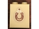 Part No: 3245cpb101  Name: Brick 1 x 2 x 2 with Inside Stud Holder with Hanging Horseshoe Pattern (Sticker) - Set 41126