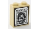 Part No: 3245cpb104  Name: Brick 1 x 2 x 2 with Inside Stud Holder with Sirius Black Minifigure on Wanted Poster Pattern (Sticker) - Set 75955