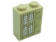 Part No: 3245cpb180R  Name: Brick 1 x 2 x 2 with Inside Stud Holder with Windows and Bricks Pattern Model Right Side (Sticker) - Set 71043
