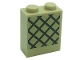 Part No: 3245cpb181  Name: Brick 1 x 2 x 2 with Inside Stud Holder with Lattice Pattern (Sticker) - Set 71043