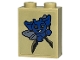 Lot ID: 406340826  Part No: 3245cpb233  Name: Brick 1 x 2 x 2 with Inside Stud Holder with Blue Cornish Pixie and Black Crack Pattern (Sticker) - Set 76413