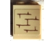 Part No: 3245cpb239  Name: Brick 1 x 2 x 2 with Inside Stud Holder with Bricks and Medium Nougat Mortar Pattern (Sticker) - Set 75969