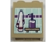 Part No: 3245cpb272  Name: Brick 1 x 2 x 2 with Inside Stud Holder with White Towel, Soap Dispenser on Shelf and Light Aqua and Medium Lavender Tiles Pattern (Sticker) - Set 41679
