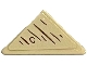 Lego part: Tile, Modified 2 x 2 Triangular with Wood Grain Pattern (Sticker) - Set 21326