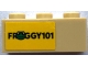 Part No: 3622pb144  Name: Brick 1 x 3 with 'FROGGY101' and Green Frog Pattern (Sticker) - Set 21336