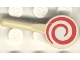 Part No: 3900pb02  Name: Minifigure, Utensil Signal Paddle with Red and White Spiral Pattern