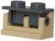 Part No: 3937c05  Name: Hinge Brick 1 x 2 with Dark Bluish Gray Top Plate (3937 / 3938)