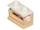 Part No: 3937c14  Name: Hinge Brick 1 x 2 with White Top Plate (3937 / 3938)