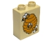 Part No: 4066pb467  Name: Duplo, Brick 1 x 2 x 2 with Beehive Pattern