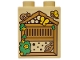 Part No: 4066pb901  Name: Duplo, Brick 1 x 2 x 2 with Medium Nougat Insect House with Snails, Yellow Butterflies and Flowers Pattern
