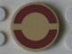Part No: 4150pb149  Name: Tile, Round 2 x 2 with Dark Red SW Semicircles Pattern (Sticker) (Undetermined Type)