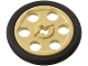 Lot ID: 104273100  Part No: 4185c01  Name: Technic Wedge Belt Wheel (Pulley) with Black Technic Wedge Belt Wheel Tire (4185 / 2815)