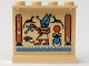 Part No: 4215pb014  Name: Panel 1 x 4 x 3 with Egyptian Pattern 1 on Inside - Scarab on Right (Sticker) - Set 5938