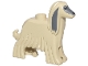 Lot ID: 390553681  Part No: 5189pb01  Name: Dog, Afghan Hound with Dark Bluish Gray Face and Ears, Black Eyes and Nose, and White Pupils Pattern