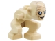 Part No: 5477pb01  Name: Body / Head Gollum, Left Knee Forward with Dark Tan Loincloth and Wrinkles, Light Bluish Gray Hair, Open Mouth and Round Eyes Pattern