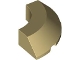 Lego part: Brick, Round Corner 4 x 4 with Slope 45 Edge without Studs