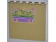 Part No: 59349pb052R  Name: Panel 1 x 6 x 5 with Flower Box and Butterflies Pattern Right (Sticker) - Set 3189