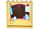 Part No: 59349pb123  Name: Panel 1 x 6 x 5 with Mirror with Paw Print, Towel, Checklist, Hair Dryer and Toiletries Pattern on Inside Pattern (Sticker) - Set 41124