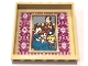 Part No: 59349pb330  Name: Panel 1 x 6 x 5 with Portrait of Elsa, Anna, King, and Queen of Arendelle on Magenta and White Wallpaper Pattern (Sticker) - Set 41167