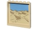 Part No: 59349pb368  Name: Panel 1 x 6 x 5 with Tan Desert, Dark Tan Dunes and Footprints and Medium Blue Sky Pattern (Sticker) - Set 76218