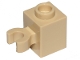 Part No: 60475b  Name: Brick, Modified 1 x 1 with Open O Clip (Vertical Grip) - Hollow Stud