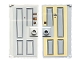 Part No: 60616pb071  Name: Door 1 x 4 x 6 with Stud Handle with Locks and Peephole and '5A', Lock and Peephole on Back Pattern (Stickers) - Set 21328